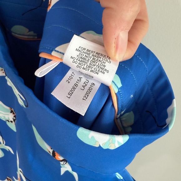 Peter Millar Alice Petal Hem Skort - Royal Blue Floral - Size Small - Picture 3 of 12